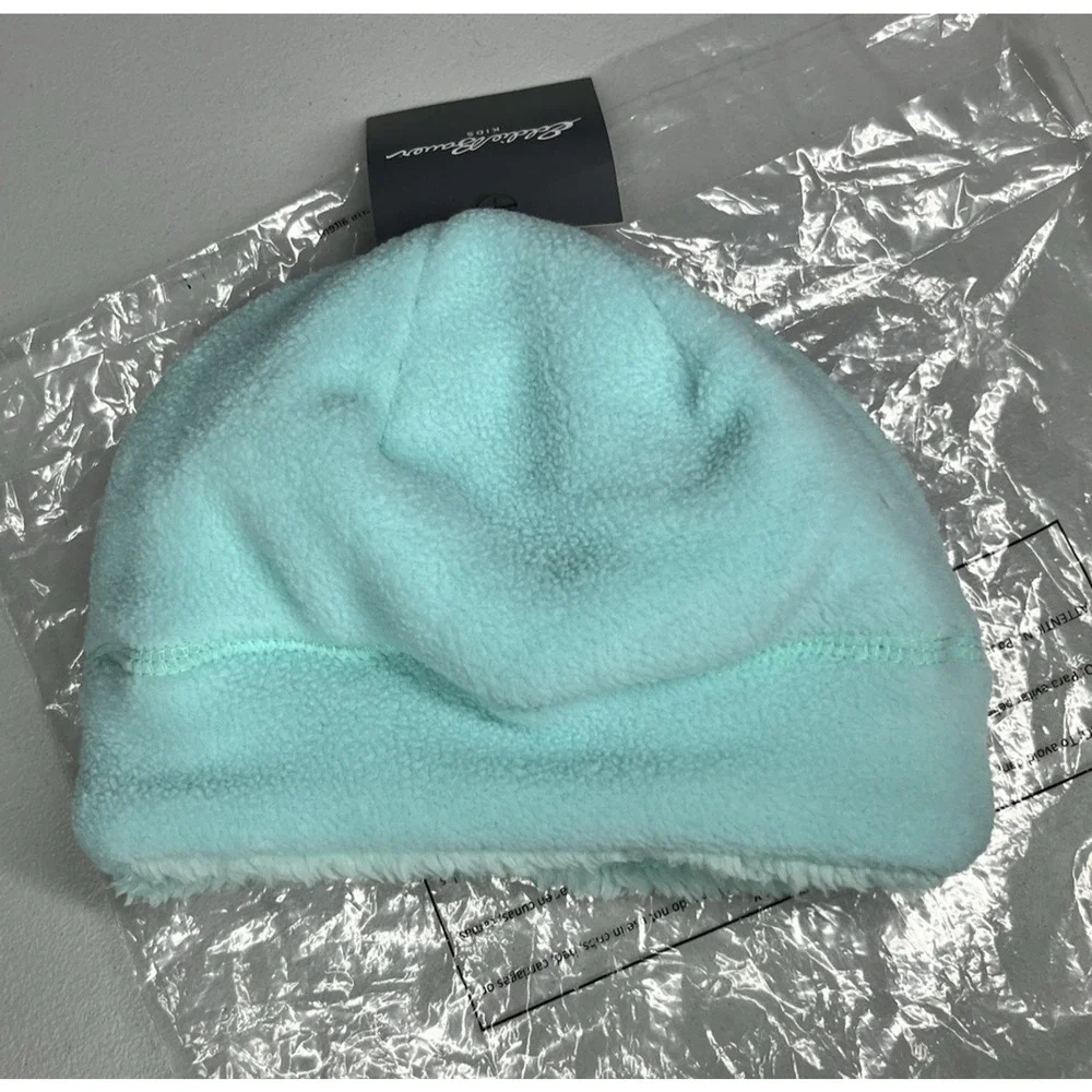 Eddie Bauer Kids Quest High Pile Fleece Beanie Hat Kids S/M Aqua